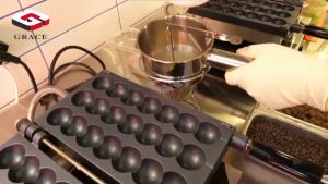 Máy làm bánh waffle 3 xiên hồ lô 7 viên