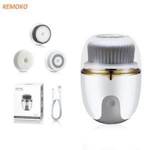 3 IN 1 Ultrasonic Facial Cleaner Pore Face Electric Face Cleansing Brush Skin Care Massager Blackhead Remover Facial Clean Brush