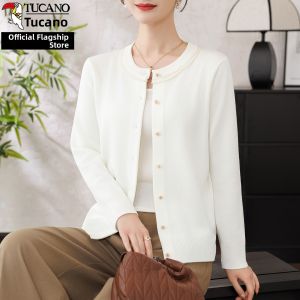 TUCANO | Chic Knitted Blazer with Beading for Middle-Aged Women