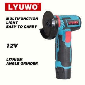 LYUWO Mini Angle Grinder Mini Household Rechargeable Cutting Machine Polishing Machine Electric Hand Grinder Polishing Machine