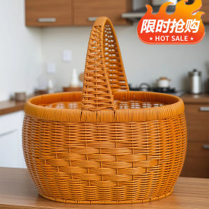 Handmade Wicker Basket Handheld Storage Basket Fruit Basket Shopping Vegetable Basket Floral Basket Buy Vegetable Basket