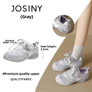 Josiny | Thick Sole Platform Ballet Shoes Pink