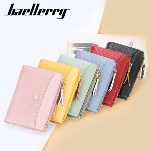 Baellerry Dompet Kecil Wanita: Dompet Kartu Lipat Slim & Kulit Mini