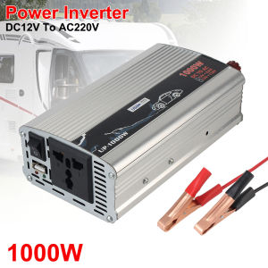 1000W Pure Sine Wave Power Inverter Electronic Voltage Transformer 12V to 110V 220V for Car Home Laptop Truck