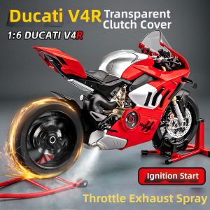 JUANNUO | Illuminated Collectible Motorcycle Model Alloy Toy Gift