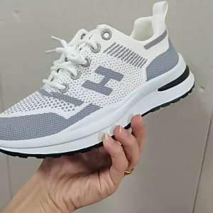 Giày vải dệt kim đế chống trượt cho nữ