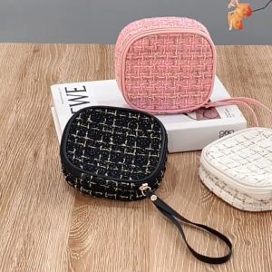 ALENADAY - Tas Make Up Kosmetik Kecil Simple Pouch Alat Kecantikan Serbaguna Praktis Lucu TK11
