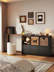 MEISD | Compact Bedroom Dressing Table Integrated Storage Cabinets