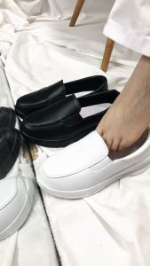Size 35-40 New Casual Nurse Shoes Shallow Mouth Shoes Light Thick Soled High Slip on Womens Sports Shoes