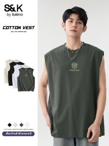 BALENO | Pure Cotton Summer Fitness Tank Top Men Wide Shoulder