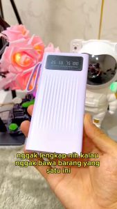HZSUM LENTIVEN Powerbank 30000 mAh Mini with 4 Kabel Data Usb Fast Charging PJ57