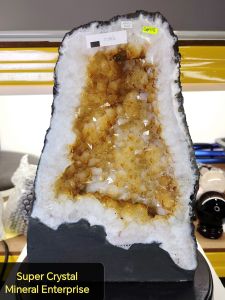 Brazil High Grade Citrine Crystal Cave C09