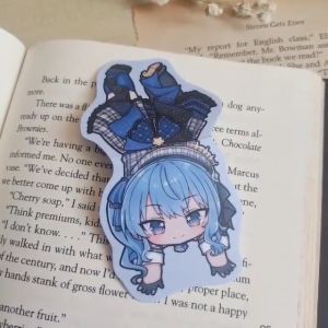Hololive JP: Suisei Hoshimachi Vtuber Chibi Magnetic Bookmarks