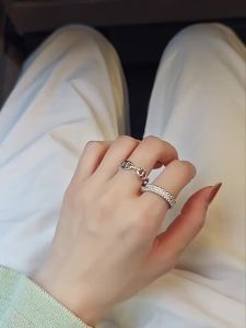 M-JAJA D VVS1 Moissanite Rings for Women Stackable Full Eternity Wedding Band 18K White Gold Plated S925 Sterling Silver Rings