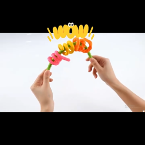 SG Ready Stock Fidget Ring Sensory Deformation Rope Silicone Relax Toy Kids Stress Relief Sensory Stick