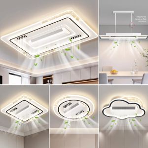 Modern Simple Large Bladeless Ceiling Light