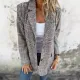 Fashionable Casual Women's Tweed Jacket Cardigan Autumn/Winter Lapels Loose Fit Cross-Border European American Style Coat. 