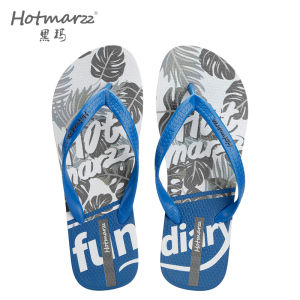 Hotmarzz Mens Black Sandals Summer Anti-Slip Fashionable Outdoor Swim Beach Shoes Wear Resistant Slip-On Toe Post Footwear