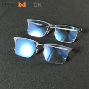 Grey Jack Frame Kacamata Bahan Titanium Ringan Bentuk Kotak Style Bisnis Bisa Minus 9202