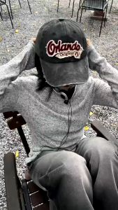 Mũ lưỡi trai phối rách kiểu hip hop Mỹ cá tính Y2K MLT111