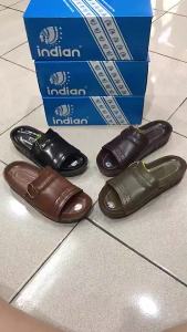 Sandal Indian 437 Warna Merah Maroon Marun Maron Bahan Kulit Kualitas Terjamin Sol Baik Tebal Tinggi