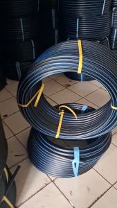 Pipa HDPE Atau Selang Hitam Ukuran 3/4 INCH 25MM Merk UNILON PN10 SDR17 Eceran 10Meter