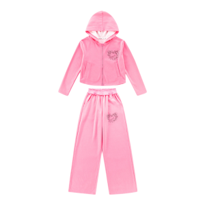 MPW | Girls Knitted Two-Piece Set Silver Glitter Casual Sporty Spring Autumn Fashionable Childrens Clothing Set MPW Brand
