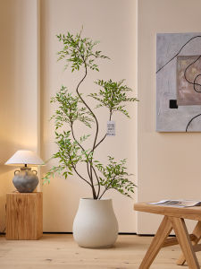 Simulated High-End Luxury Simple Log Style Indoor Plant