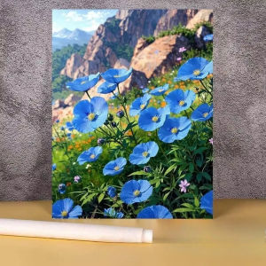 Jigsaw Puzzle for Adults 500/1000/1200/2000PCS Floral Mountain Artwork Mindful Game Stress Relief Decor Gift