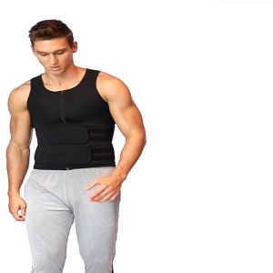 PENGIRIMAN CEPAT TaffSPORT Korset Pembentuk Badan Pria Shaper Corset Vest Single Velcro MWL10
