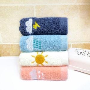 Soft Pure Cotton Bamboo Fiber Childrens Towel Rectangular Small Face Wash Towel for Home Use Adult And Kids Universal Towel