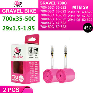 DiFEN TPU Inner Tube 700C GRAVEL Bike 700x35-50C For 35C 38C 40C 45C 50C Tire Bicycle Camera MTB 29x1.5-1.95 Pneu Aro Tyre 45G