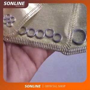 SONLINE Split Ring Solid Ring Konektor Pancing Bahan Stainless Steel Anti Karat