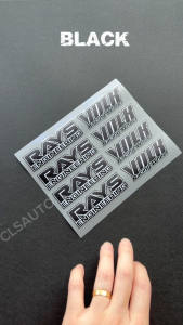 TE37 Rim Sticker Racing Wheel Decal (1 Set for 4 Rims) Automotive Waterproof Vinyl