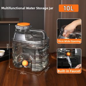 TAFUMAN | Food-grade Thickened PC Water Storage Bucket for Tea Brewing with Faucet