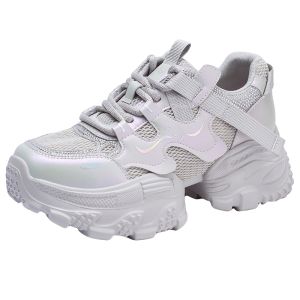 Josiny | Thick Sole White Height-increasing Leisure Daddy Shoes