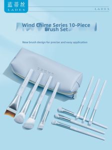 Lades | New Edition Bluebell 10 Brushes Makeup Set