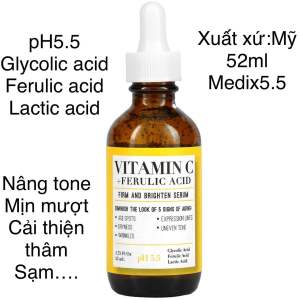 [MỸ] Medix 5.5 Vitamin C + Ferulic Acid Serum 52ml  làm săn chắc và làm sáng da mặt