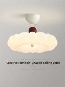FANZHEN | Antique Cream Creative Eye-protection Pumpkin Cloud Ceiling Light