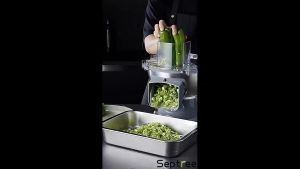 Máy thái rau củ quả công nghiệp đa năng thái lát thái sợi thái hạt lựu cắt khoai tây chiên. Thương hiệu Mỹ cao cấp Septree - M1