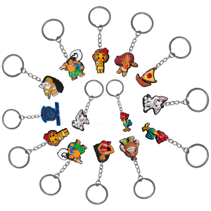 10/20/30pcs Moana 2 Keychains for Girl Kids Birthday Party Decoration Gift Bag Fillers Stuffer School Carnival Reward Party Supp