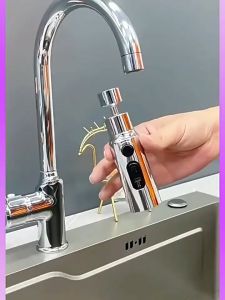 Đầu mở rộng vòi nước bồn rửa xoay 360 độ có 3 chế độ - YD012