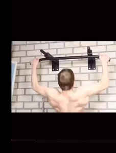 Wall Mounted Pull Up Bar Pull Up Bar 280KG Capacity Doorway - Solid Steel Construction for Maximum Safety - Multi-Grip Home Fitness Bar for Back & Arm Training