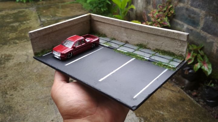 Diorama Diecast Hotwheels Parkiran Lot