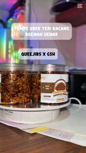 Tempe orek teri kacang Roemah uenak kemasan 300gram PREMIUM