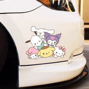 Sanrio Cinnamoroll Babycinnamoroll Clow M Cartoon Car Stickers Hiding Car Body Scratch Electric Motorcycle Decoration Automobile Sticker