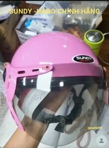 Mũ bảo hiểm nửa đầu cho NamNữ có kính SUNDY nhiều màu