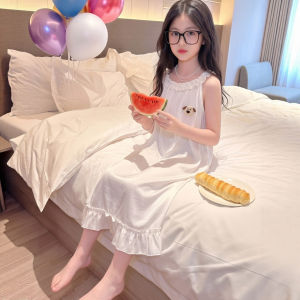 SHANGLEXIONG | Đầm Ngủ Mỏng Lụa Băng Đẹp Cho Bé Gái Mùa Hè
