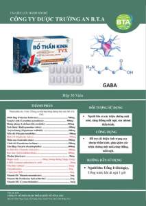 Ciên bổ thần kinh txv giúp giảm mệt mỏi hộp 30 viên