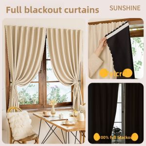 YANXI | Total Light Blocking Adhesive Easy-to-Install Shade Curtain